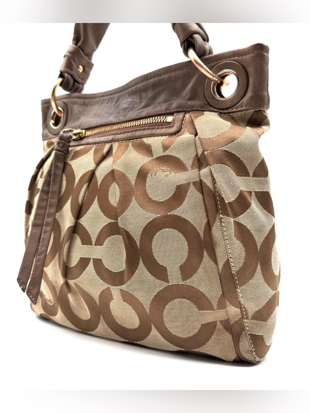 iCoach Parker Op Art Shoulder Bag EUC